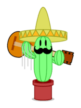 Mariachi Cactus sticker #906441