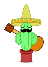 Mariachi Cactus sticker #906444