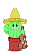 Mariachi Cactus sticker #906451