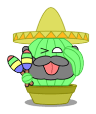 Mariachi Cactus sticker #906452