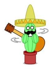 Mariachi Cactus sticker #906456
