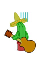 Mariachi Cactus sticker #906459