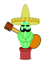 Mariachi Cactus sticker #906460