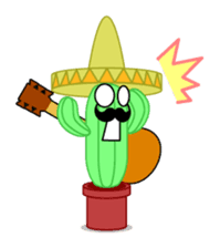 Mariachi Cactus sticker #906463