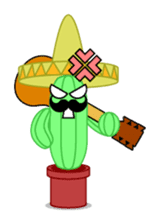 Mariachi Cactus sticker #906466