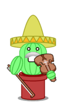 Mariachi Cactus sticker #906469