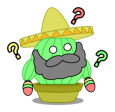 Mariachi Cactus sticker #906470