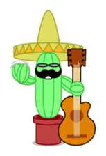 Mariachi Cactus sticker #906475