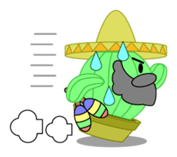 Mariachi Cactus sticker #906477