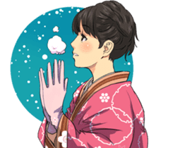 The KIMONO sticker sticker #907238