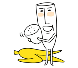 banana guy sticker #907883