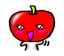 orange and apple sticker #907960