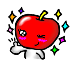 orange and apple sticker #907964