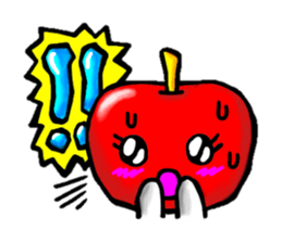 orange and apple sticker #907967