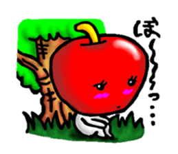 orange and apple sticker #907970