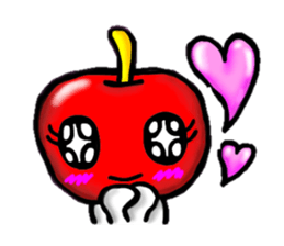 orange and apple sticker #907973