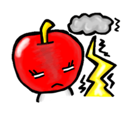 orange and apple sticker #907975