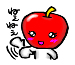 orange and apple sticker #907976