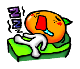 orange and apple sticker #907980