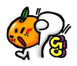 orange and apple sticker #907988