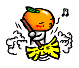 orange and apple sticker #907990