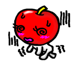 orange and apple sticker #907993