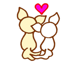 LOVE CHIHUAHUA sticker #909245