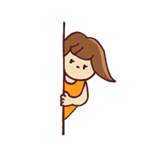 Girl and cat sticker #909493