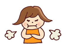 Girl and cat sticker #909503