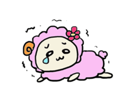 A sheep and lion sticker #909641