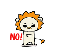 A sheep and lion sticker #909643