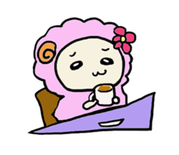 A sheep and lion sticker #909644