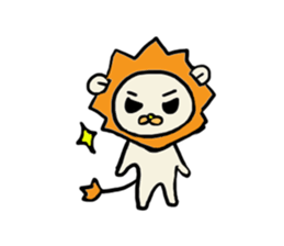 A sheep and lion sticker #909651