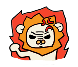 A sheep and lion sticker #909656