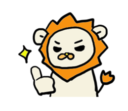 A sheep and lion sticker #909661