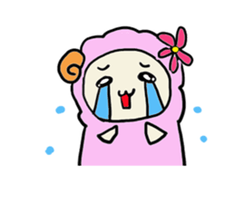 A sheep and lion sticker #909662