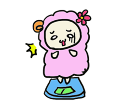 A sheep and lion sticker #909671