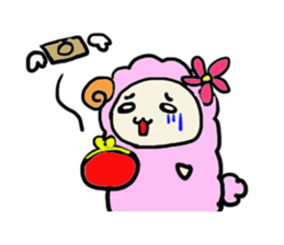 A sheep and lion sticker #909678