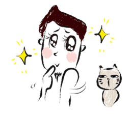 A certain writer and dog and cat. sticker #909823