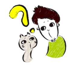 A certain writer and dog and cat. sticker #909829