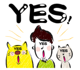 A certain writer and dog and cat. sticker #909836