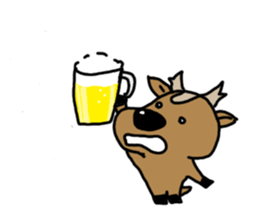 deer is freedom! sticker #910242