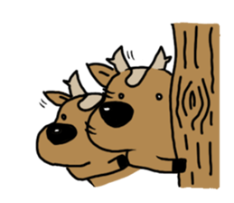 deer is freedom! sticker #910247