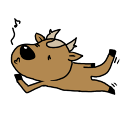 deer is freedom! sticker #910254