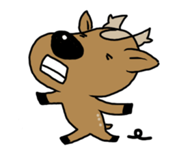 deer is freedom! sticker #910271