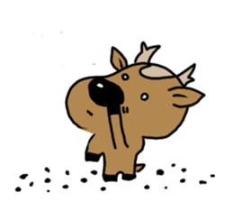 deer is freedom! sticker #910276