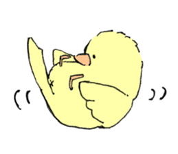 yellow bird sticker #910306