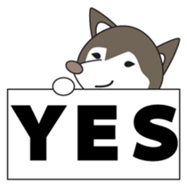 Husky manager Japanese version sticker #910672