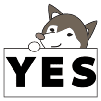 Husky manager Japanese version sticker #910672