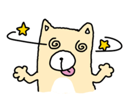 yellow dog sticker #911063